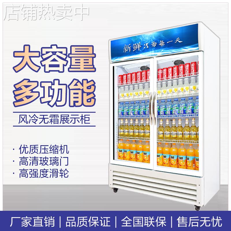 啤酒展示柜饮料柜商用超市保鲜冷藏玻璃门立式冷柜大容量保鲜柜
