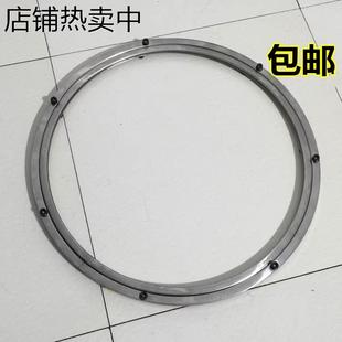 玻璃转盘底座滑轮轨道圆桌台面旋转器火锅餐桌面不锈钢万向轴承器