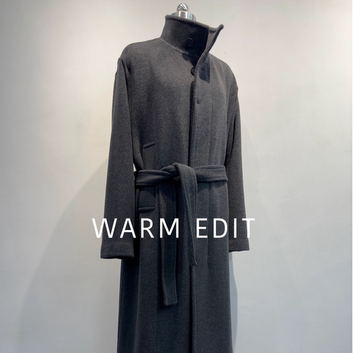 金敏喜风立领单面羊毛大衣