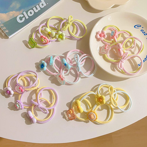 儿童小清新橡皮筋可爱发圈组合