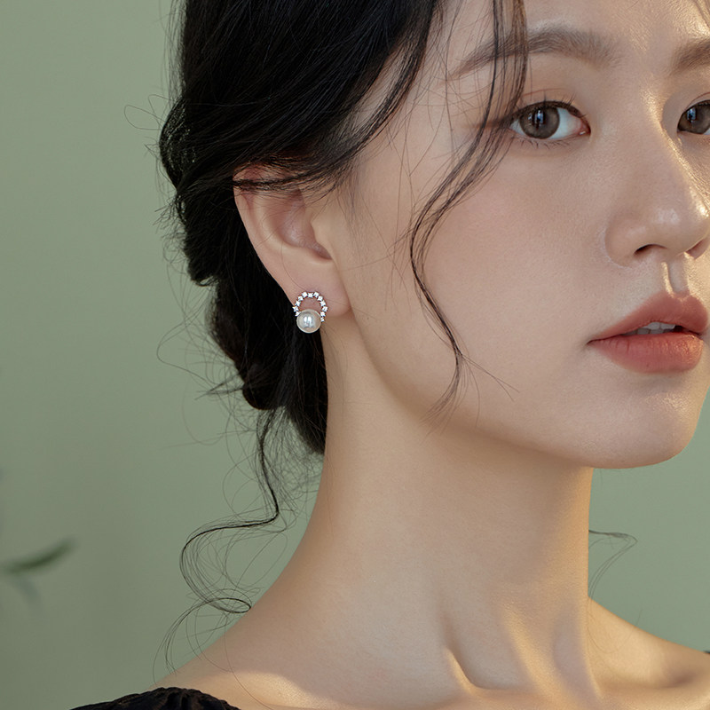 S925纯银施家珍珠耳钉女2025新款极简知性气质耳环耳饰无耳洞耳夹,饰品/流行首饰/时尚饰品新,耳钉,淘宝优惠券,粉丝福利购,淘宝优惠卷