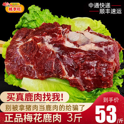 正宗梅花鹿肉新鲜鹿肉3斤