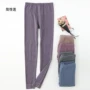 Quần dài nữ, phần mỏng một mảnh, quần ấm, quần dài, quần dài, quần legging, miếng đệm đầu gối, phần mỏng, eo cao bó sát. - Quần nóng lên quần giữ nhiệt đá bóng