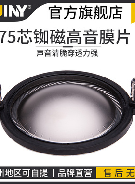75芯铷磁高音膜片钛膜声音清脆穿透力强74.45mm高音音圈线圈DE800