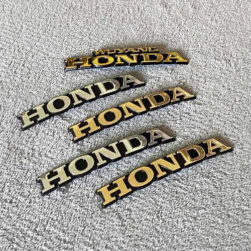 适用于五羊本田摩托车车头标志立体电镀贴花五羊公主防水车标标志