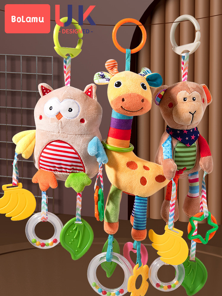 婴儿躺着看的玩具车窗挂件宝宝安全座椅车上悬挂式车载儿童坐车内