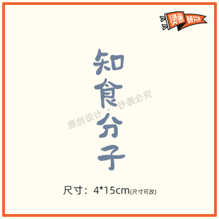 可爱T恤印图DIY 知食分子烫画贴热转印布贴印花搞怪创意文字个性