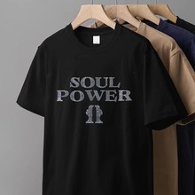 soulpower陶喆短袖t恤烫钻纯棉重磅演唱会同款衣服应援周边男女
