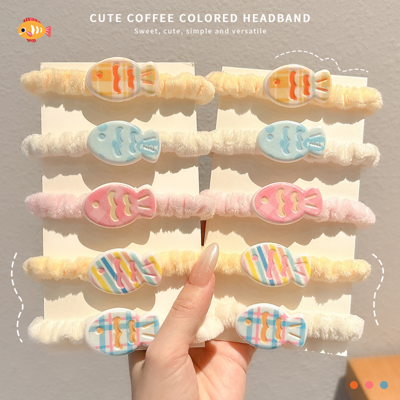 多巴胺彩色头绳女成人毛绒发圈