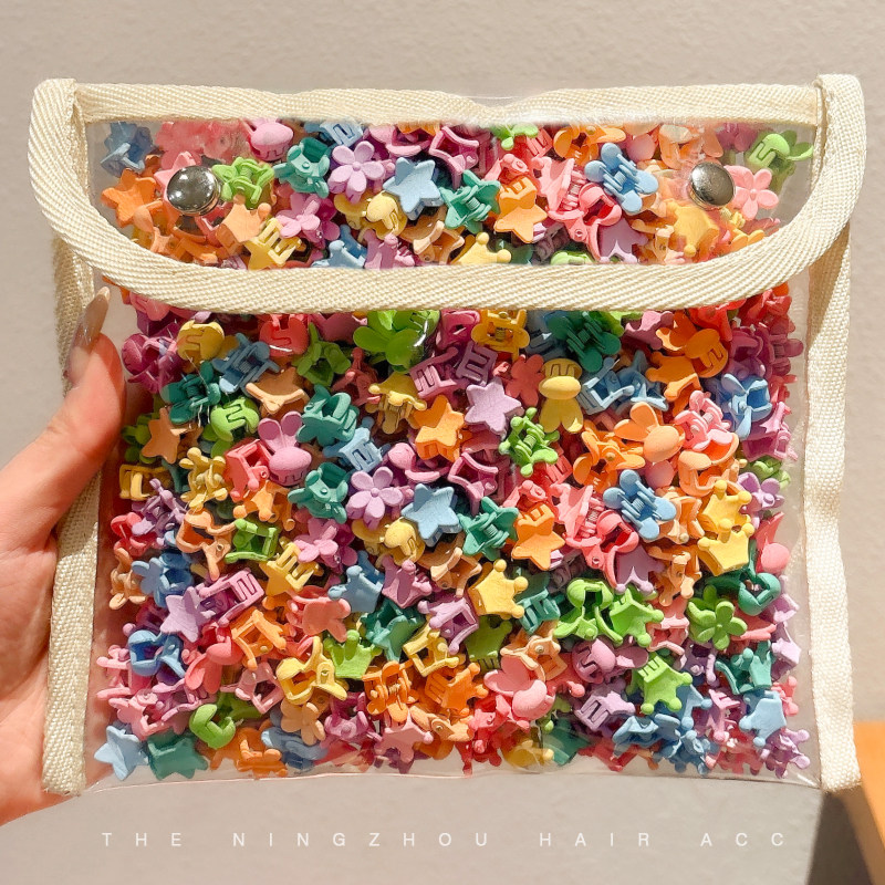 儿童刘海彩色发夹女孩2026新款公主头迷你小抓夹女童头饰碎发发卡