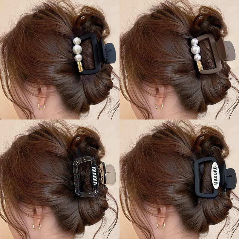 小号方形半扎发抓夹女后脑勺发夹