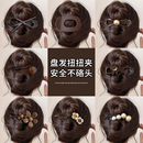 高级感珍珠花朵扭扭发夹女后脑勺头发夹子头饰盘发抓夹一字夹发卡