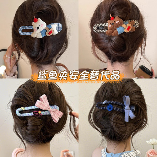 可爱小狗挎包发夹后脑勺盘发抓夹