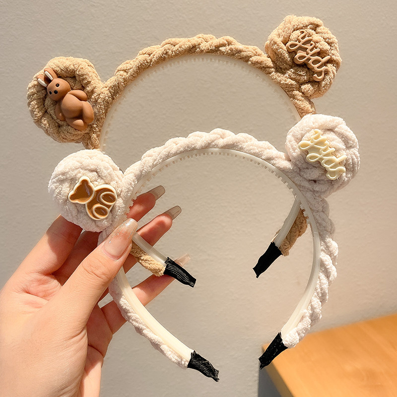今年流行的可爱小熊毛绒儿童发箍女童不勒头洗脸发卡头箍头饰发捆,饰品/流行首饰/时尚饰品新,发饰,淘宝优惠券,粉丝福利购,淘宝优惠卷