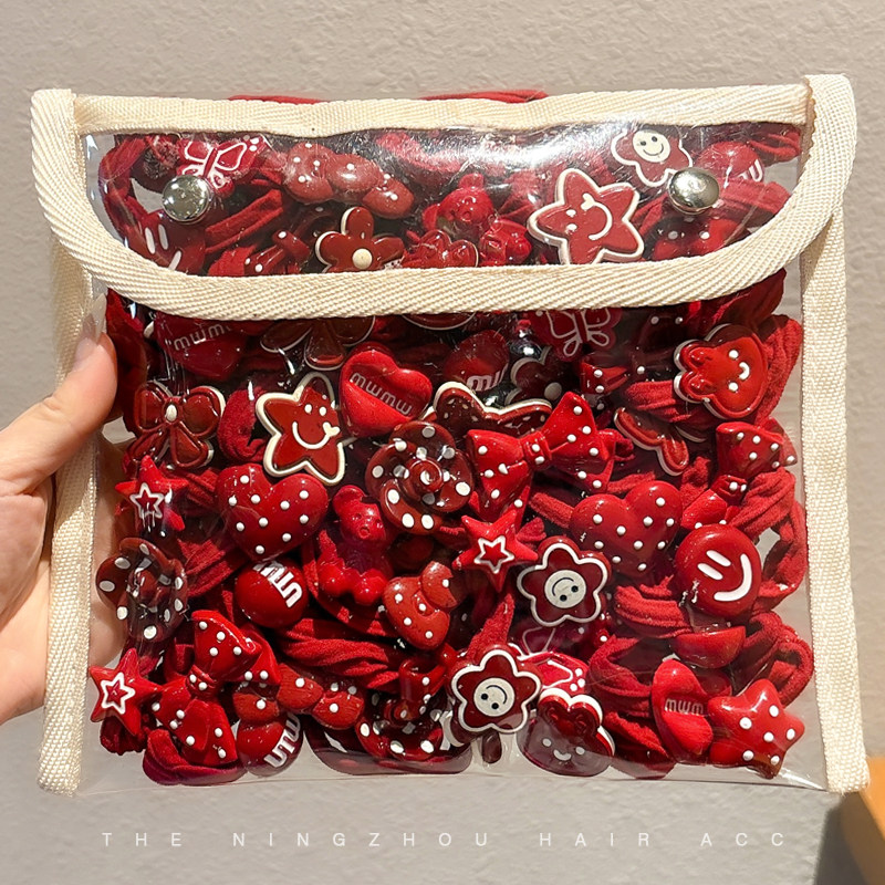 女童宝宝头绳新年红色发圈儿童扎头发皮筋高弹力耐用发绳过年头饰,饰品/流行首饰/时尚饰品新,发饰,淘宝优惠券,粉丝福利购,淘宝优惠卷