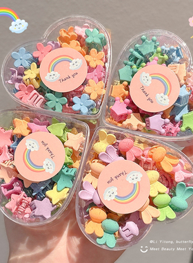 2025新款儿童头饰刘海抓夹小号碎发卡子婴儿宝宝彩色花朵发夹发卡