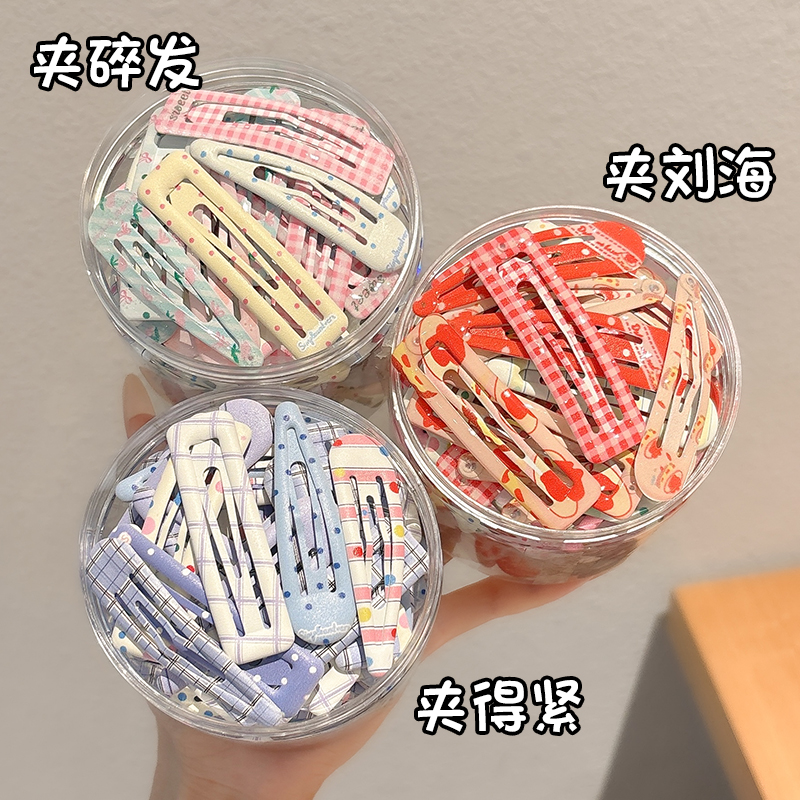 多巴胺彩色水滴一字夹发夹女儿童