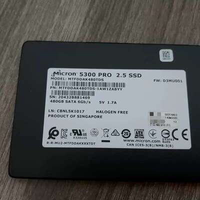 议价5300 PRO 480g 企业级固态硬碟 ，成色很好
