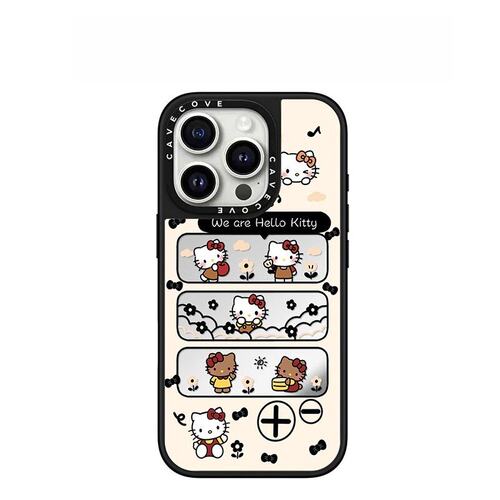 caset1fy联名黑皮HelloKitty凯蒂猫iPhone18promax壳适用苹果17promax磁吸16Plus可爱15pro卡通防摔全包17Air