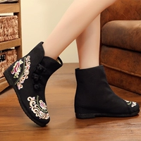 Туфли старые женские 2021, летние туфли с увеличенными скатами, туфли с вышивкой, посуда из воловьей кожи.