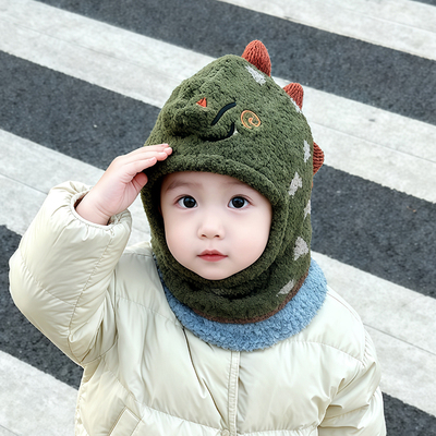 慕佩奇宝宝套头一体帽保暖