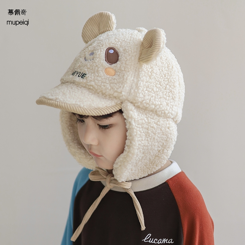 慕佩奇儿童冬季护耳帽雷锋帽