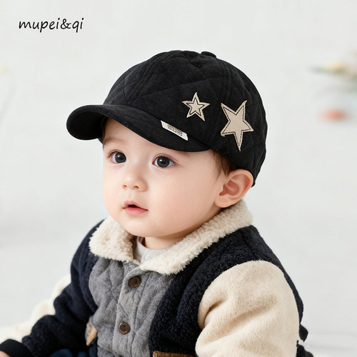 宝宝鸭舌帽秋冬季保暖男童女婴儿