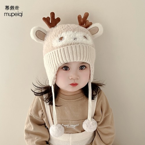 慕佩奇宝宝护耳帽韩版可爱保暖