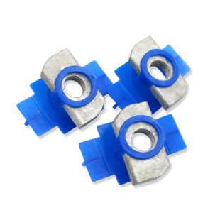 塑翼螺母弹簧螺母块 长方形型压块塑翼螺帽 C型钢光伏M6M8M10M12