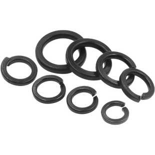 国标8.8级高强度发黑弹垫GB93弹簧垫圈开口弹簧垫片M3M4M5M6M8-64
