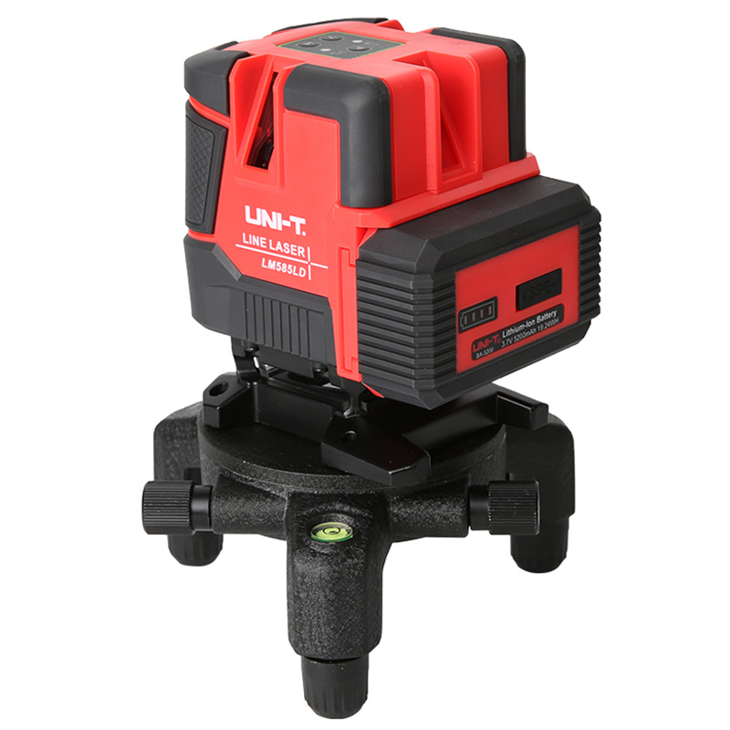 优利德8线激光贴地水平仪LM585LD绿光自动调平红外线平水仪绿外线