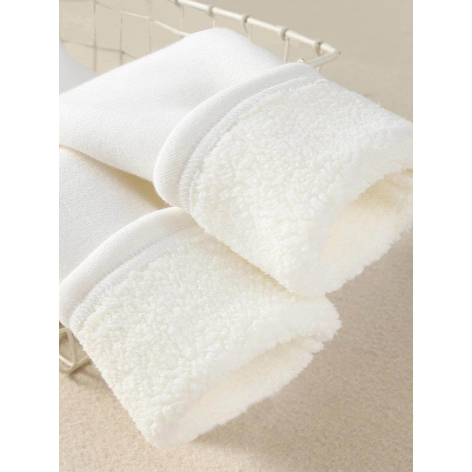 女童加厚加绒打底裤冬季儿童保暖白色一体绒长裤高腰保暖外穿裤子