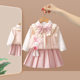 儿童洋气jk裙子宝宝周岁礼服小女孩春装 2026新款 衣服 春季 女童套装