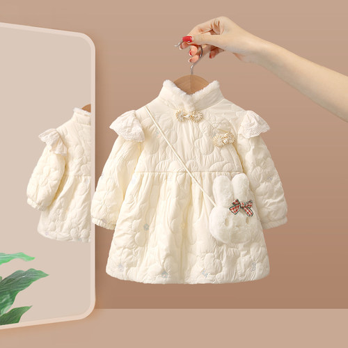 女童棉服夹棉加厚冬装