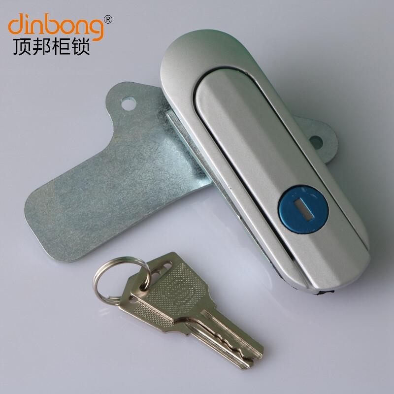 dinbong老AB403-1-2棱背亚光色平面锁配电箱机柜门锁工业用锁亚光