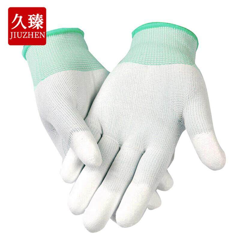 久臻PU涂指手套涂层手套尼龙手套13针织手套无尘手套/耐磨手套10