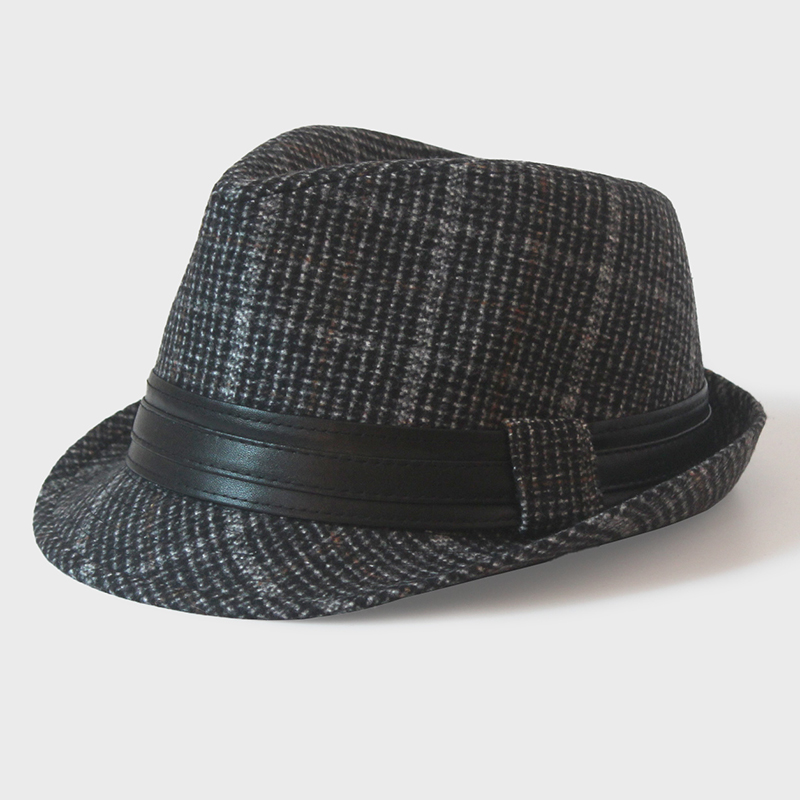 风格兔爵士帽逛街男春秋冬皮带