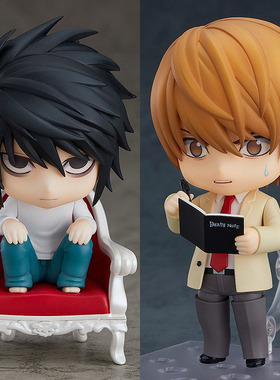 Q版死亡笔记手办 1160夜神月 1200L死神琉克可动换脸粘土人模型