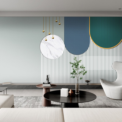 欧式电视背景墙面壁纸8d边框浮雕方框客厅影视墙装饰壁画卧室墙布