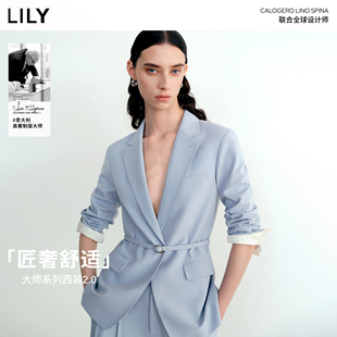 LILY2026春新款 商场同款 2.0 通勤收腰西服外套女 大师系列西装