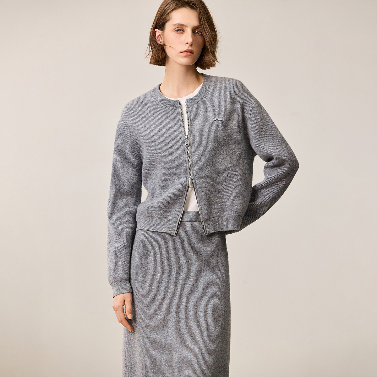 细腻竖坑条-视觉显瘦精致骨感360度包裹全身