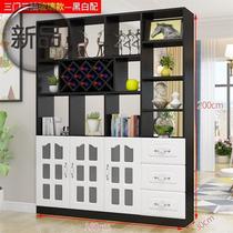 Glass wine cabinet shelf wine 5 cabinet partition Cabinet Chinese low cabinet into the multi-functional living room fashionable white New China