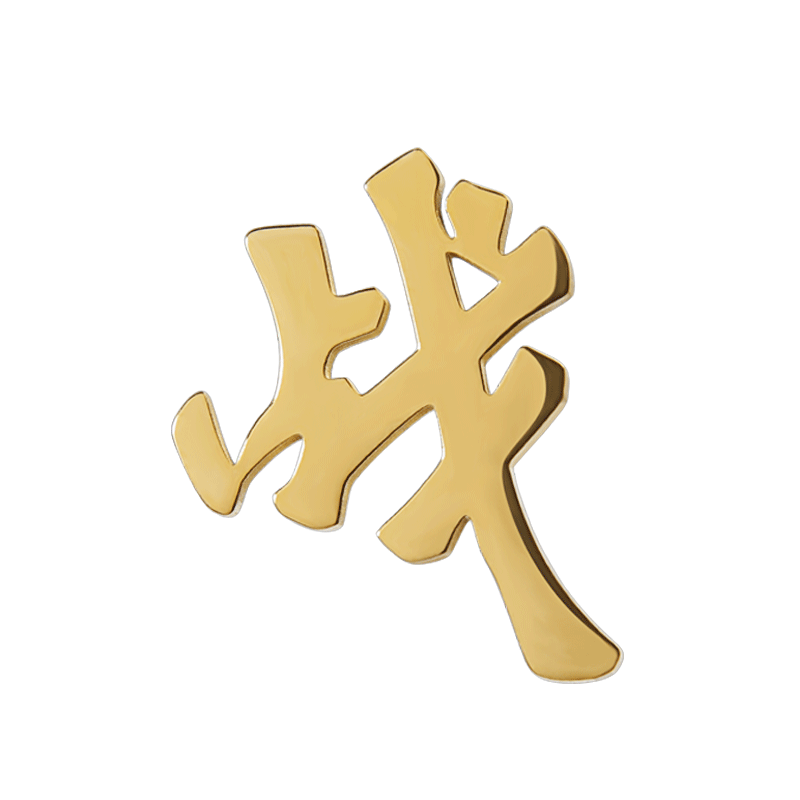 肖战应援同款头巾饰品徽章小飞侠新款ins外援团胸针战字粉丝胸章