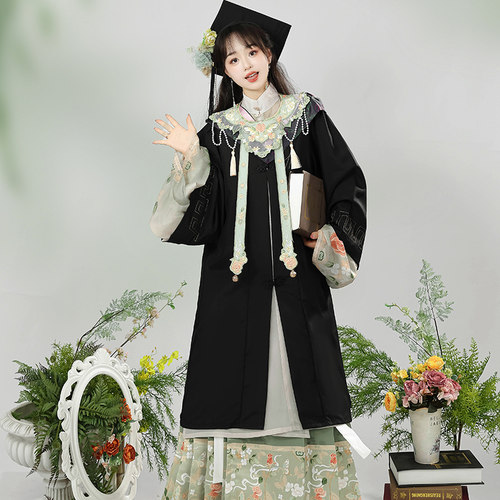 原创汉服女明制云肩