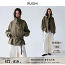 风衣外套女秋 双层门襟多领型纸感棉长短款 RUISHI芮时 秋日来信