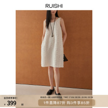 RUISHI芮时  重工剪花工艺前后两穿宽松无袖背心裙A字连衣裙女夏