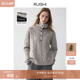 漫雪山庄绵羊毛牦牛绒混纺高领绞花毛衣气质通勤女冬 RUISHI芮时