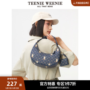 女包手提包斜挎包时尚 TeenieWeenie小熊奥莱卡通单肩包女春季 新款