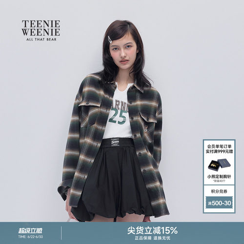 TeenieWeenie小熊女装格纹衬衫