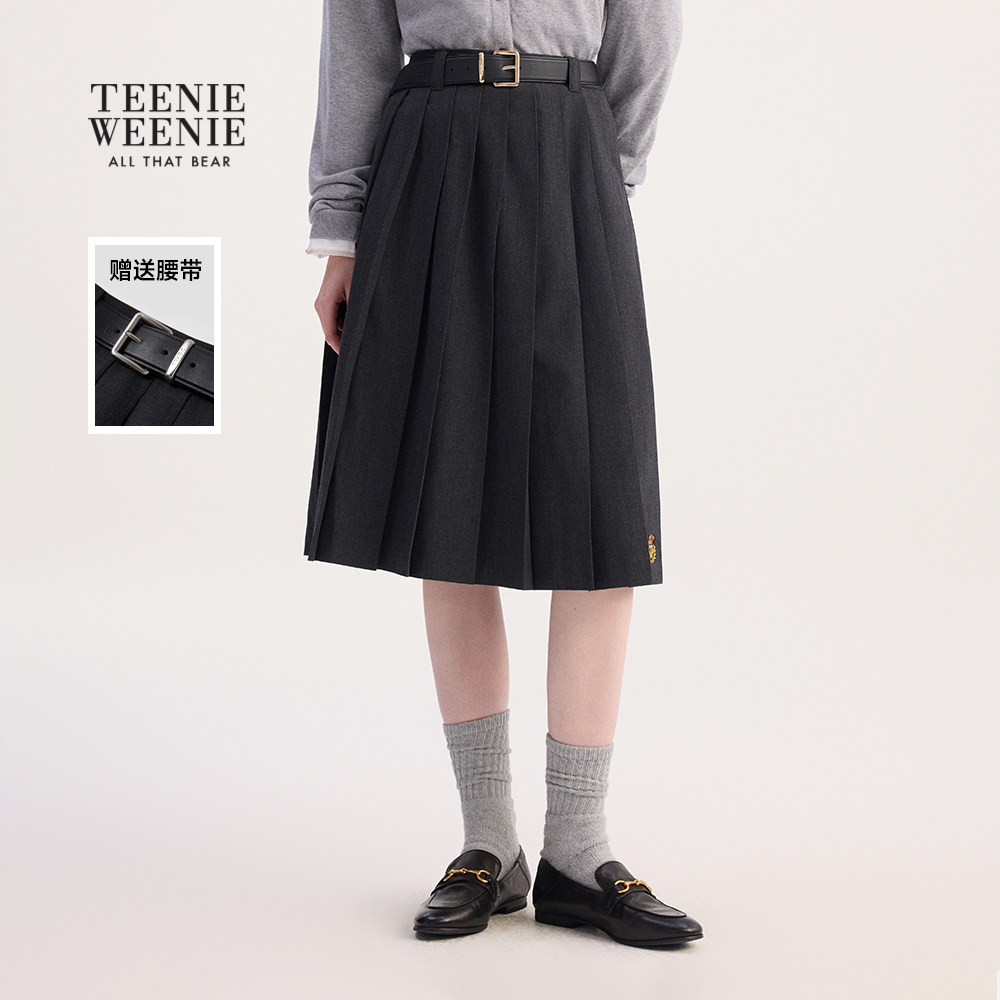 TeenieWeenie知识分子风百褶裙